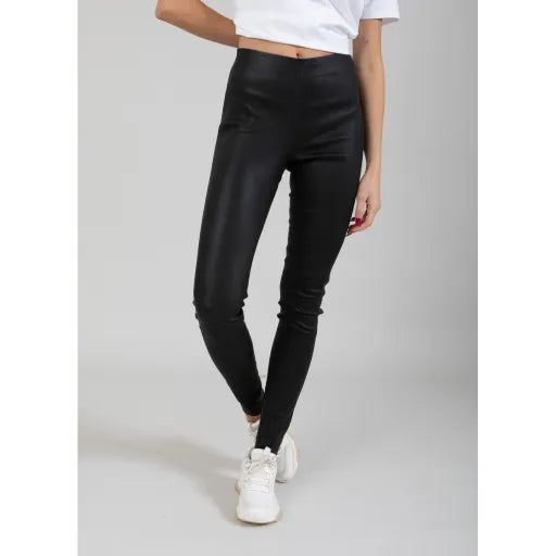 Coster Copenhagen Læder Leggings sort