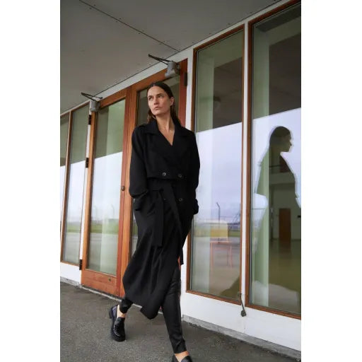 Coster Copenhagen Læder Leggings sort