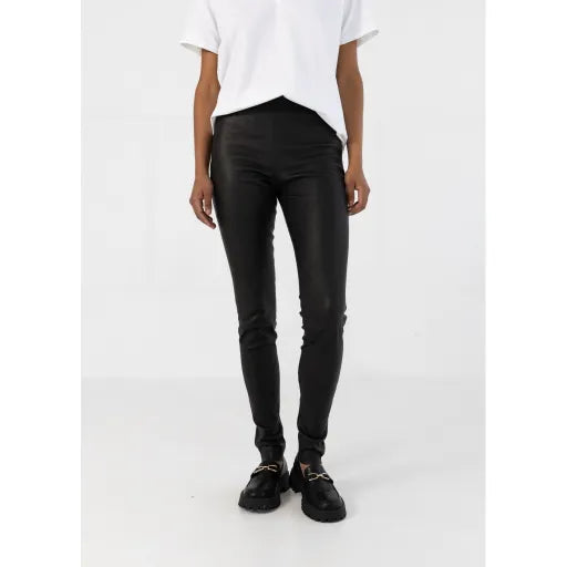 Coster Copenhagen Læder Leggings sort