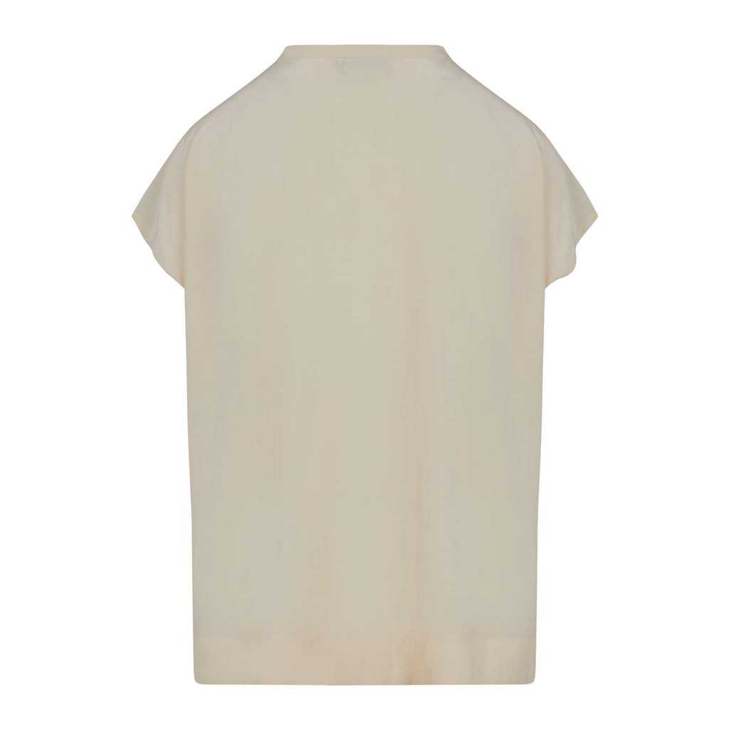 Coster Copenhagen Top med krave Creme