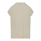 Coster Copenhagen Top med krave Creme