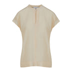 Coster Copenhagen Top med krave Creme