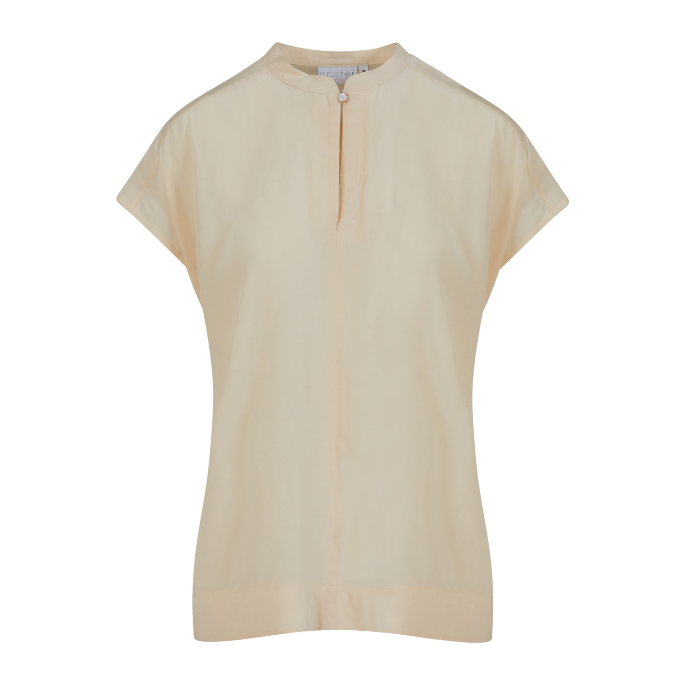 Coster Copenhagen Top med krave Creme