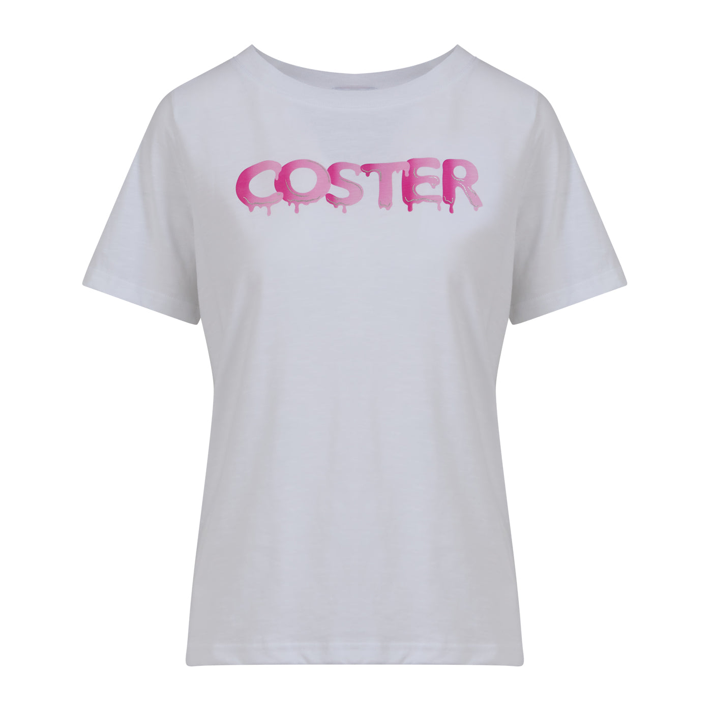 Coster Copenhagen T-shirt grafitti logo Pink