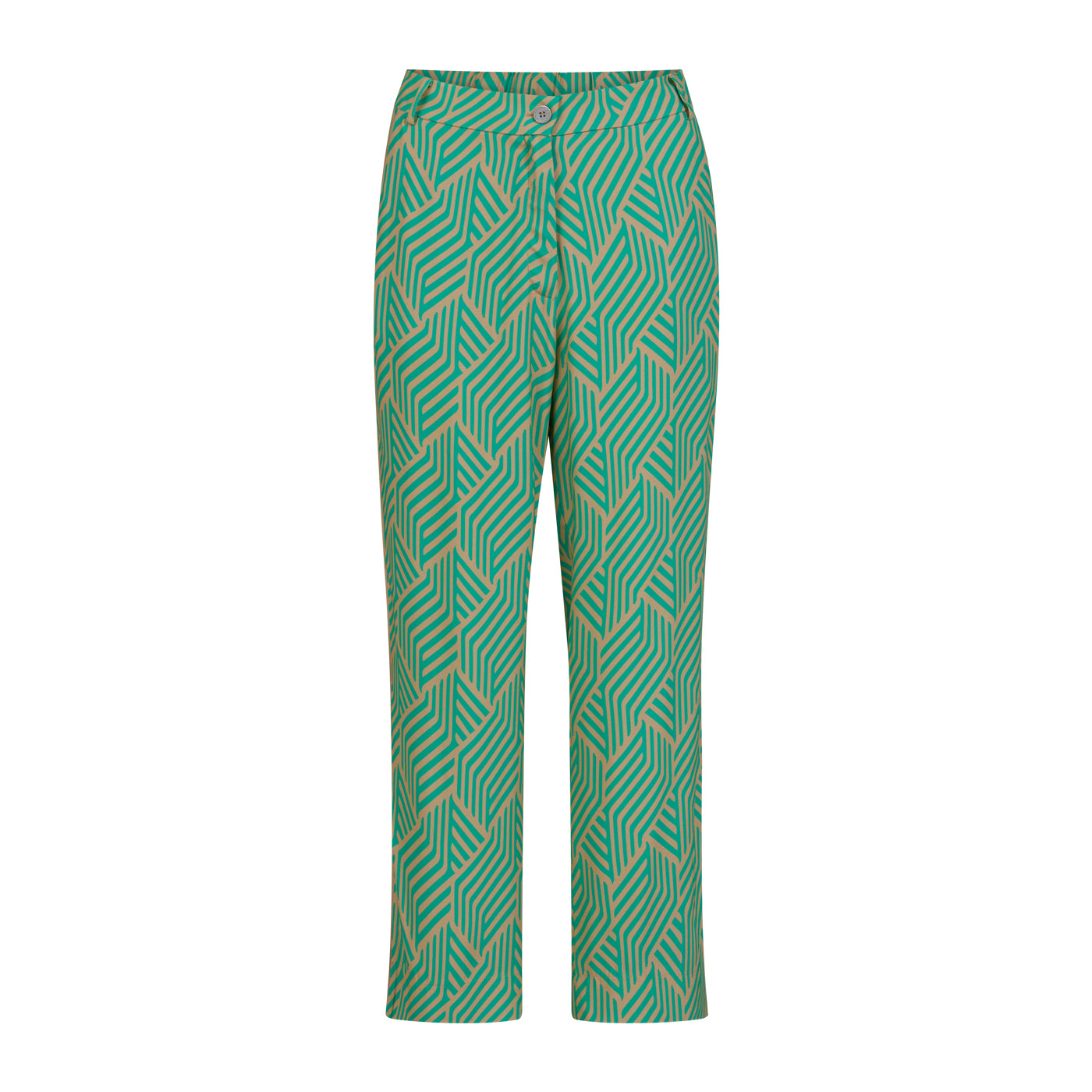 Coster Copenhagen Cropped Bukser Grafisk Print Grøn