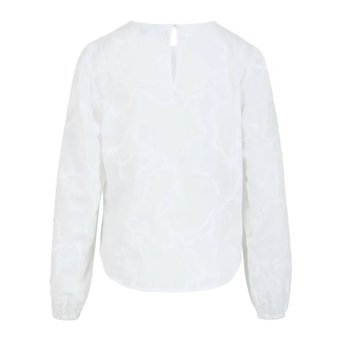Coster Copenhagen Bluse Ballon Ærmer Off White