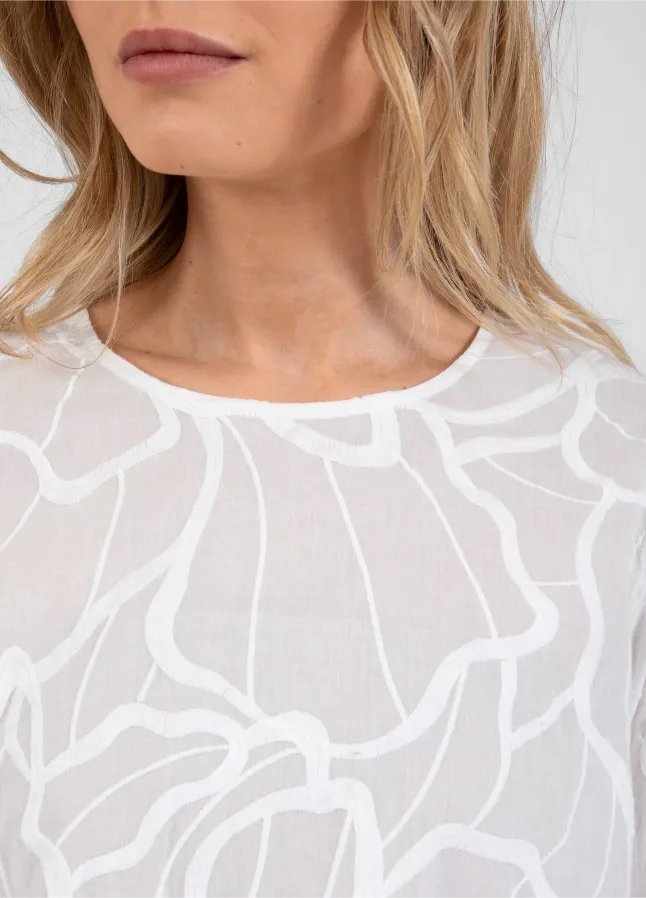 Coster Copenhagen Bluse Ballon Ærmer Off White