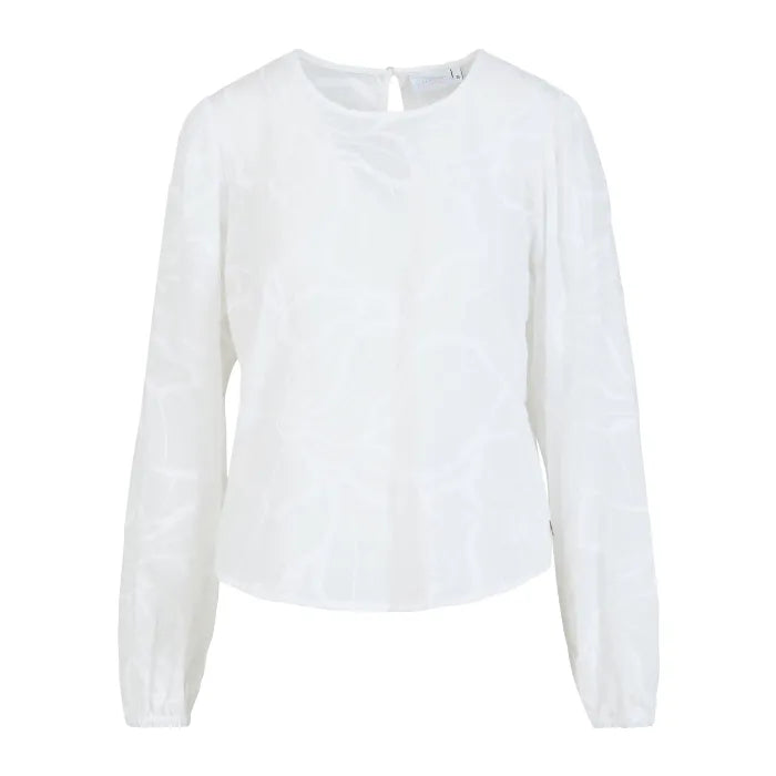 Coster Copenhagen Bluse Ballon Ærmer Off White