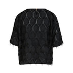 Coster Copenhagen Top m. Frynser Sort