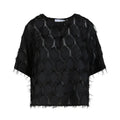 Coster Copenhagen Top m. Frynser Sort