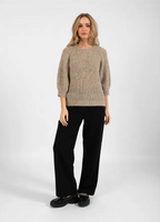 Coster Copenhagen Strik med Ballonærmer Sand