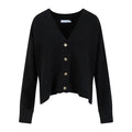 Coster Copenhagen Sort Cardigan med Knapper