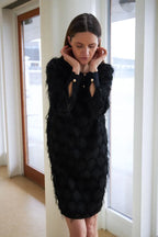 Coster Copenhagen Kjole Fluffy lace Sort