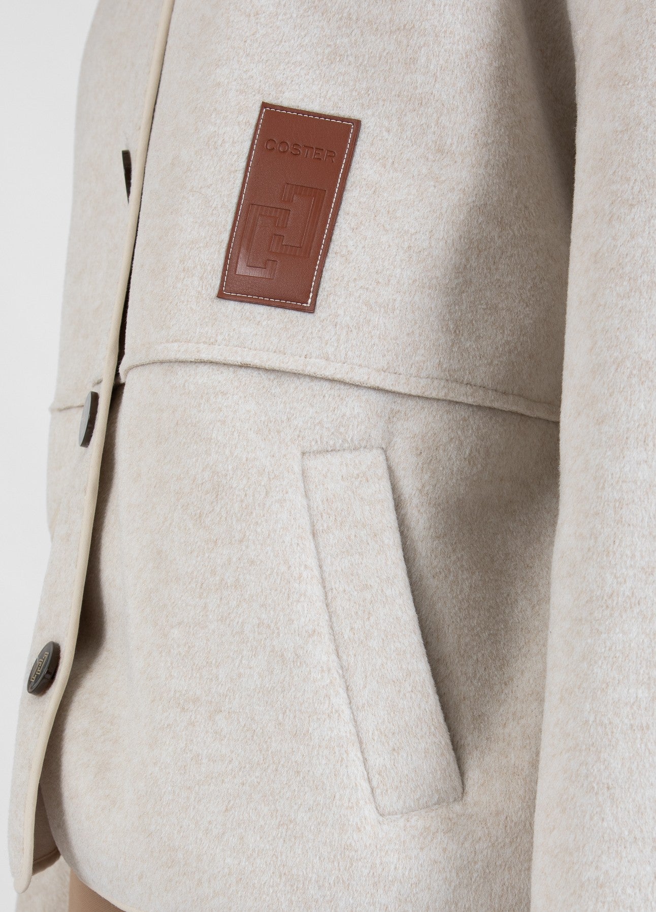 Coster Copenhagen Kort Jakke Creme