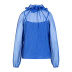 Coster Copenhagen Chiffon Bluse Blå