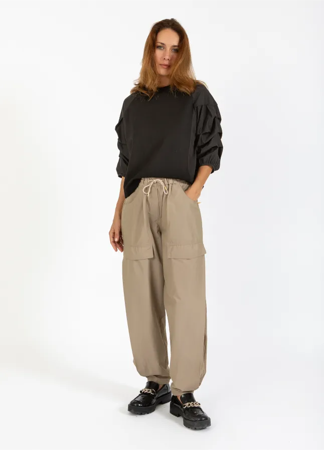 Coster Copenhagen Bluse M. Puff Ærme Sort