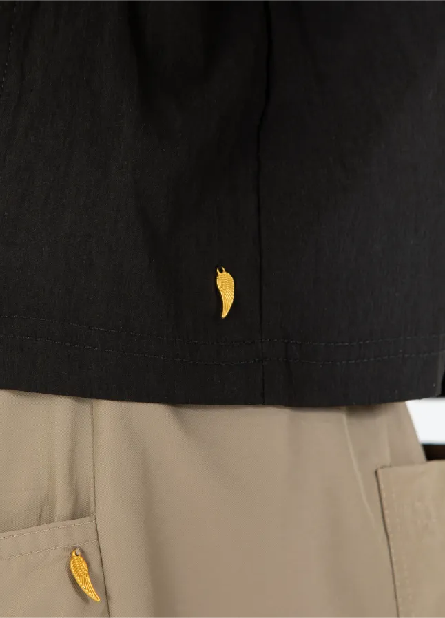 Coster Copenhagen Bluse M. Puff Ærme Sort