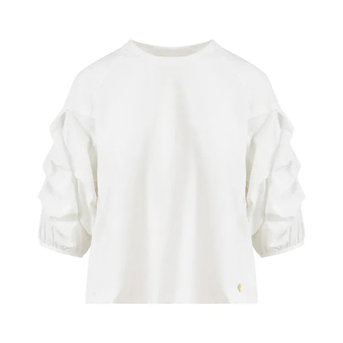 Coster Copenhagen Bluse M. Puff Ærme Hvid