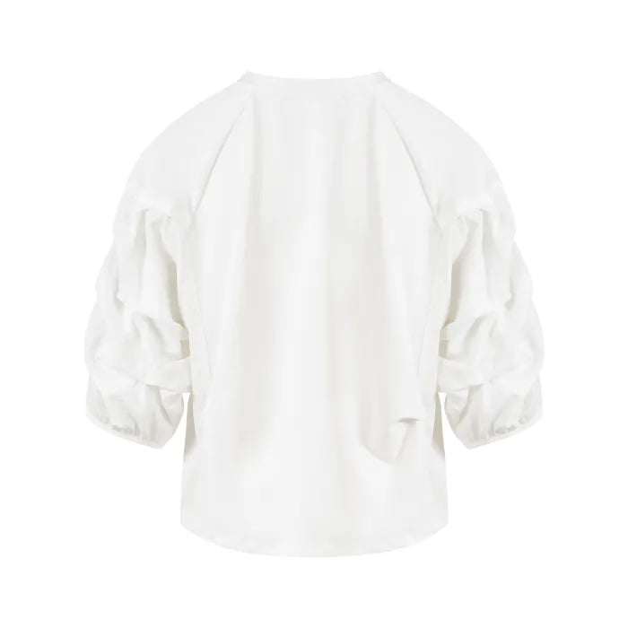 Coster Copenhagen Bluse M. Puff Ærme Hvid