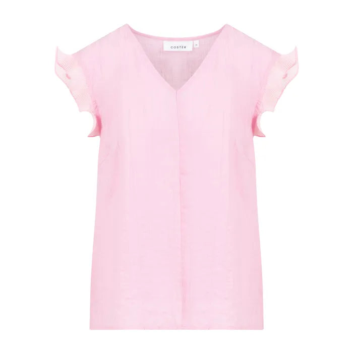 Coster Copenhagen Top m. V-hals & Flæser