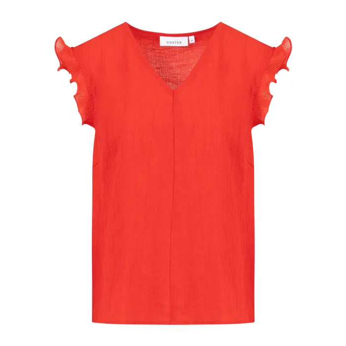 Coster Copenhagen Top m. V-hals & Flæser