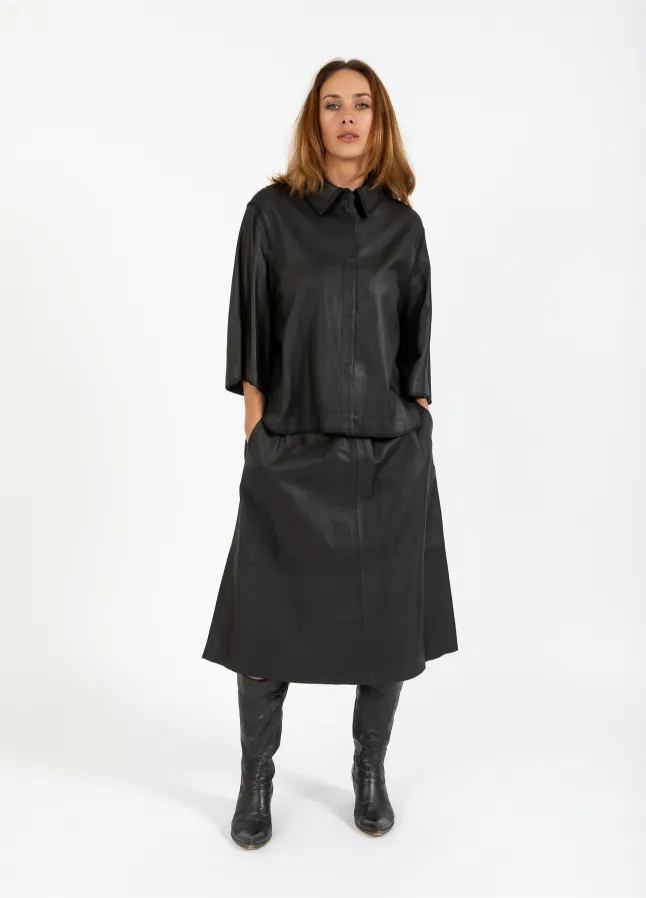 Coster Copenhagen Nederdel Læder Sort