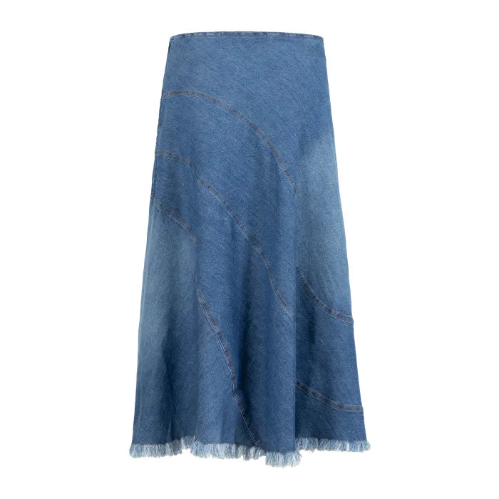 Coster Copenhagen Nederdel Denim Blue