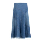 Coster Copenhagen Nederdel Denim Blue