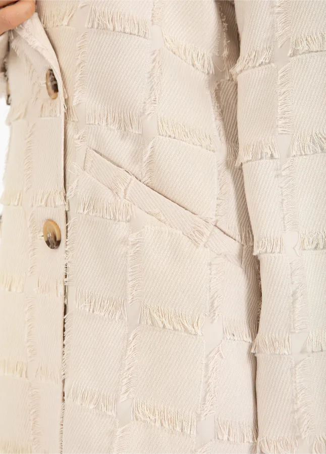 Coster Copenhagen Jakke Frynser Creme