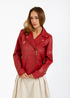 Coster Copenhagen Skind Jakke Lipstick Red