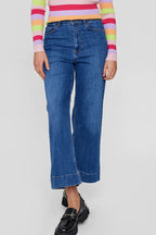 Nümph Cropped Jeans Nuparis Mellem Blå