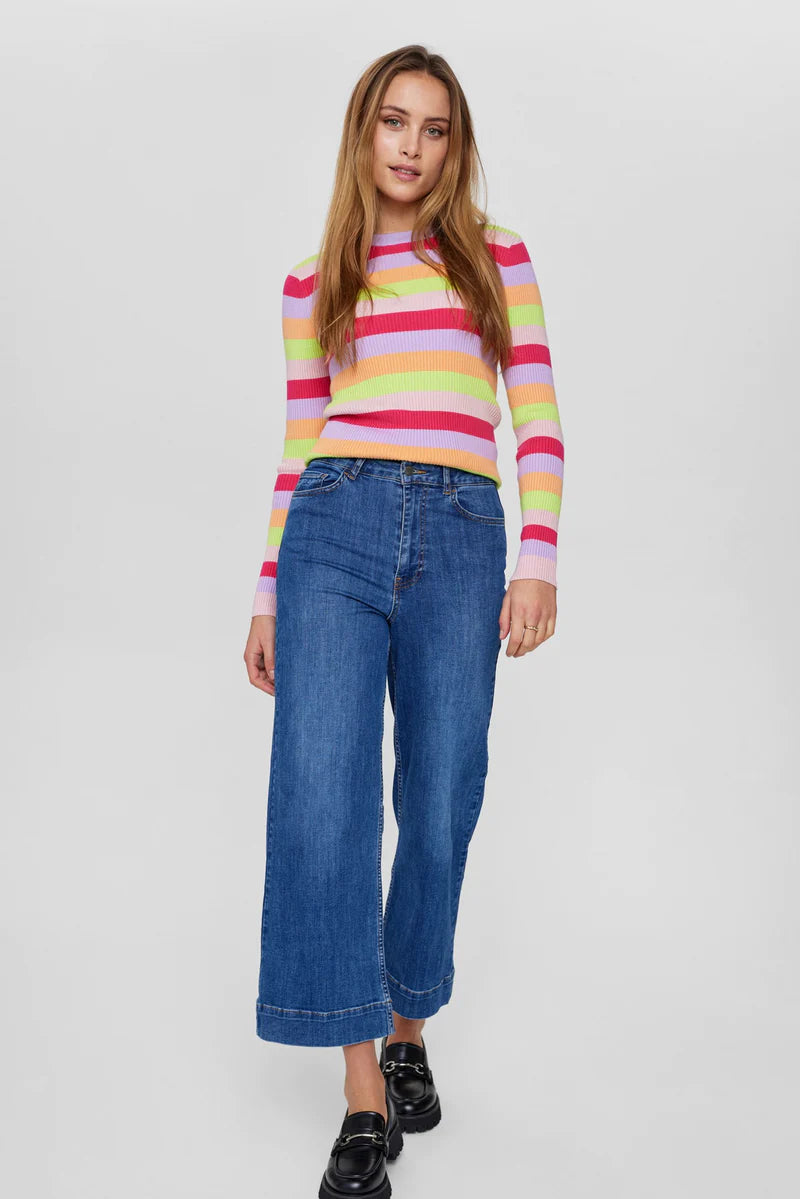 Nümph Cropped Jeans Nuparis Mellem Blå