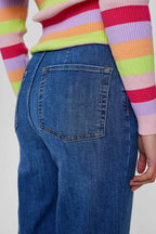 Nümph Cropped Jeans Nuparis Mellem Blå