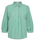 Nümph Nuerica Skjorte Grøn Stribet