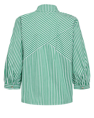 Nümph - Skjorte - Nuerica Grøn Stribet