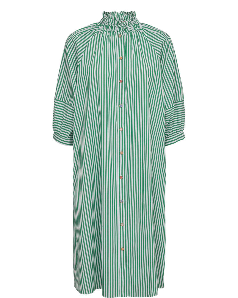 Nümph - Kjole Nuerica - Grøn Stribet