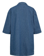 Nümph Denim Blazer Nuenitta Blå Stribet