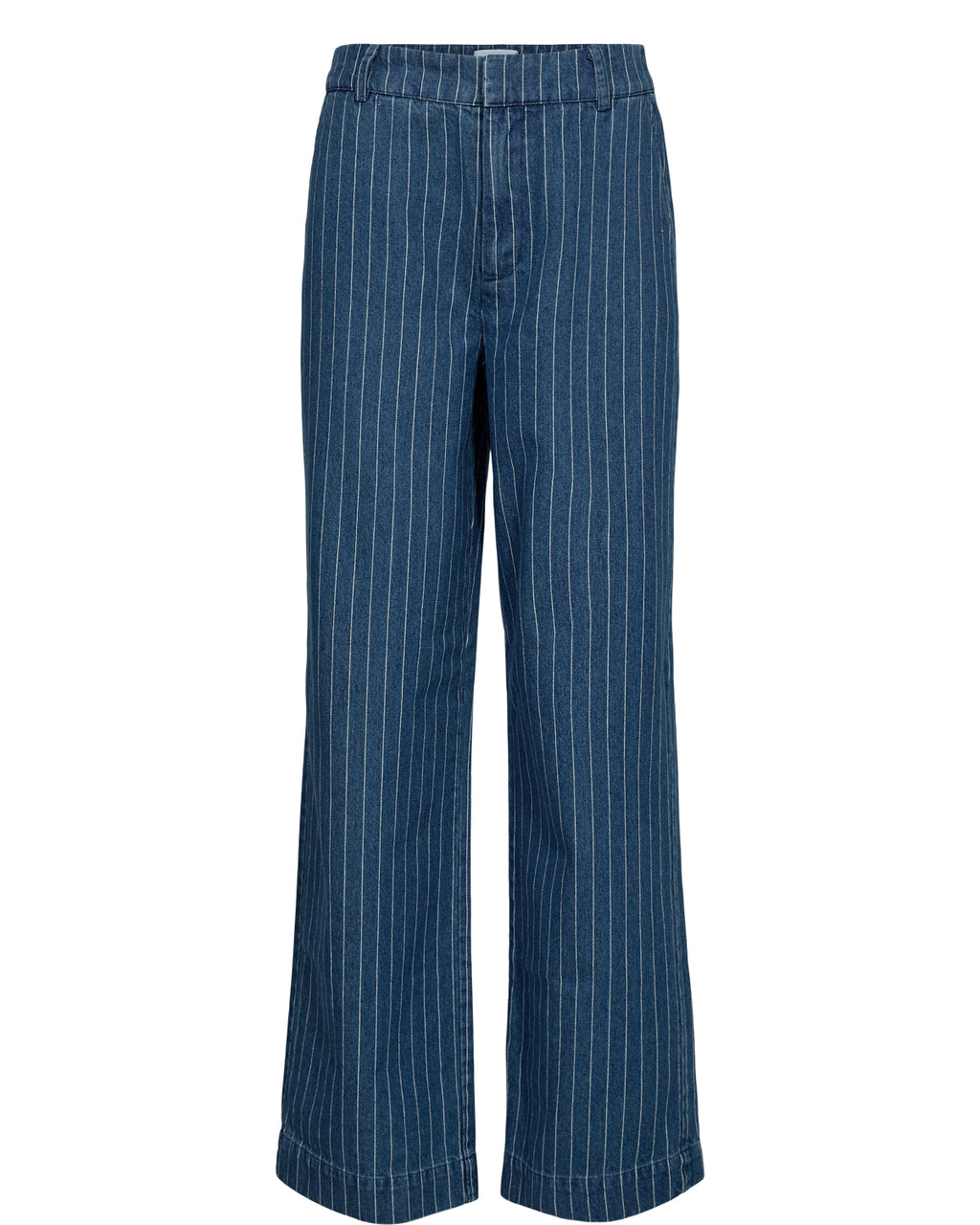 Nümph Buks Nuenitta Blå Stribet Jeans