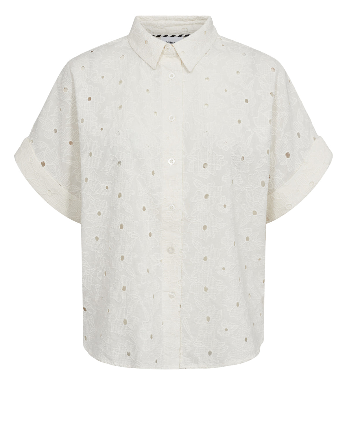 Nümph Kortærmet Skjorte Nukari Hvid