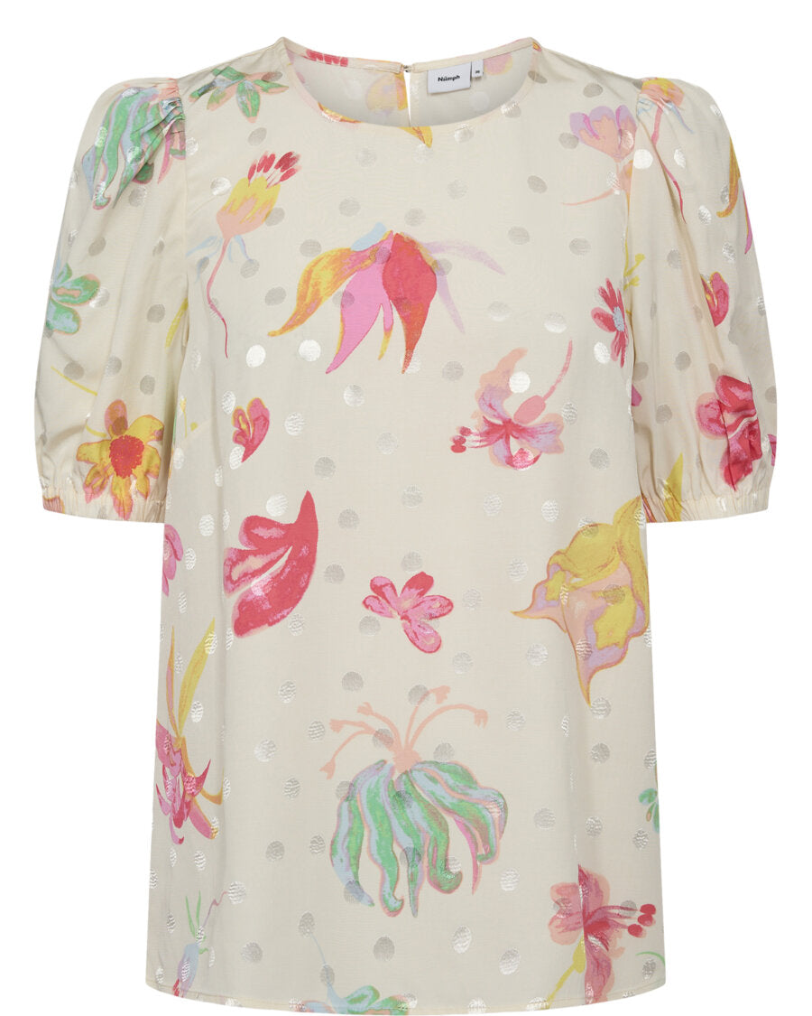 Nümph Kortærmet Skjorte Numoira Printet