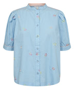 Nümph Kortærmet Skjorte Numelissa Blå