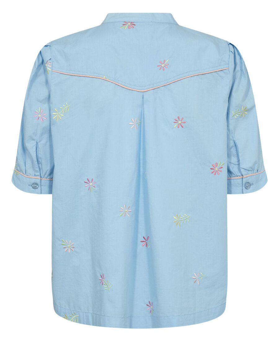 Nümph Kortærmet Skjorte Numelissa Blå