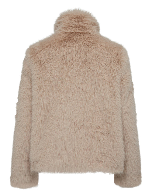 Nümph Jakke Nuwindy  Fake Fur Sesam