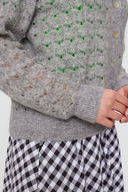 Nümph Cardigan Nurietta Pointelle Grå
