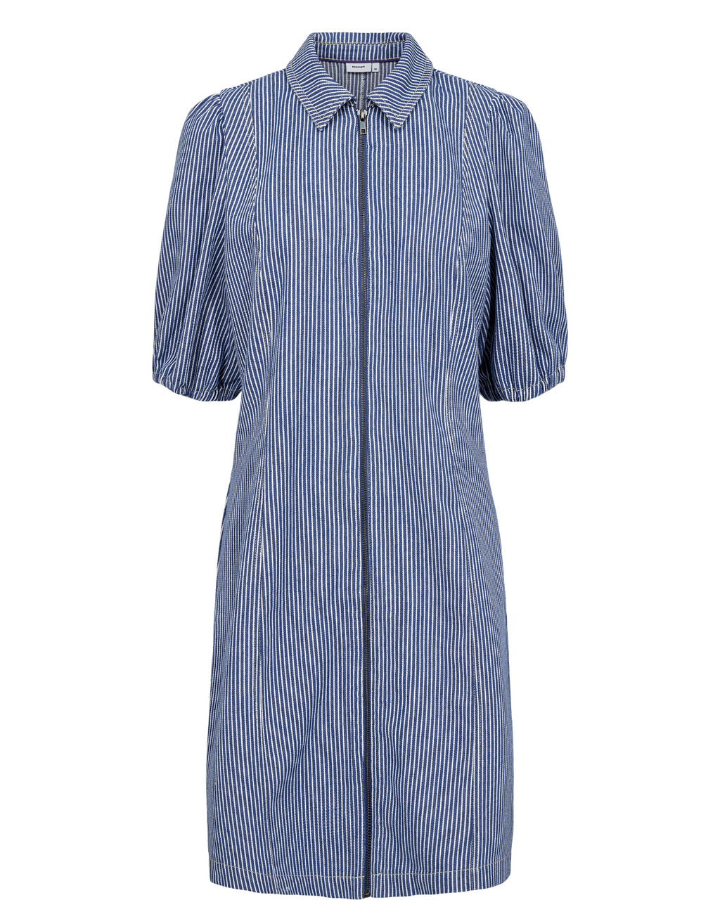 Nümph Kjole Nupernille Blå Stribet