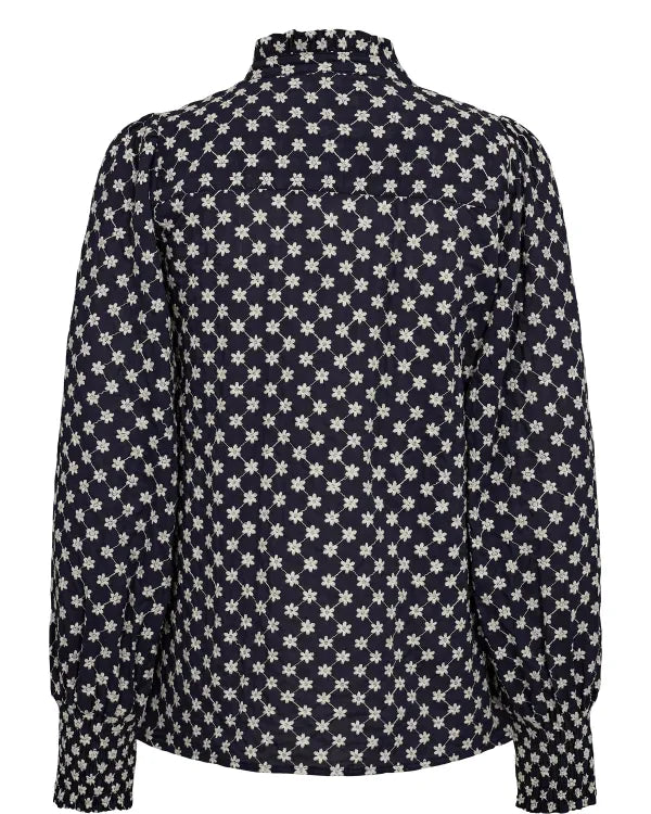 Nümph Skjorte Nualbi Borderi Sort