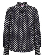 Nümph Skjorte Nualbi Borderi Sort