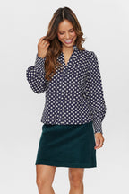 Nümph Skjorte Nualbi Borderi Sort