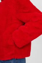 Nümph Jakke Nuwinda Fake Fur Rød