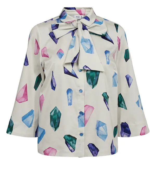 Nümph Skjorte Nucrystal Bow Tie